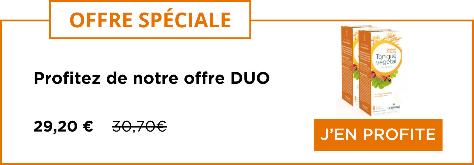 Promo DUO Tonique vegetal